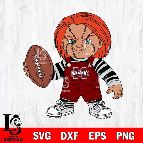 Mississippi State Bulldogs Chucky Horror 12 Svg Eps Dxf Png File, NCAA svg, Digital Download, Instant Download