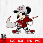 Mississippi State Bulldogs Cool Mickey Mouse Svg Eps Dxf Png File, NCAA svg, Digital Download, Instant Download