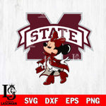 Mississippi State Bulldogs Glamorous Minnie Svg Eps Dxf Png File, Digital Download, Instant Download