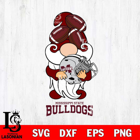 Mississippi State Bulldogs Gnomes Helmet Svg Eps Dxf Png File, Digital Download, Instant Download