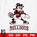 Mississippi State Bulldogs Goofy Disney, Svg Eps Dxf Png File, Digital Download