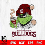 Mississippi State Bulldogs Grinch Cofffe Hoodie Cut Files Cricut, Svg Dxf Eps Png file, Digital download , Silhouette