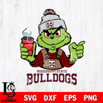 Mississippi State Bulldogs Grinch with coffee Svg Eps Dxf Png File, Digital Download, Instant Download