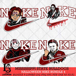 Mississippi State Bulldogs Halloween Nike NCAA Bundle 4 Svg Eps Dxf Png File, Digital Download, Instant Download