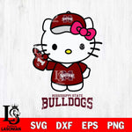 Mississippi State Bulldogs Hello Kitty Best Fan Svg Eps Dxf Png File, Digital Download, Instant Download