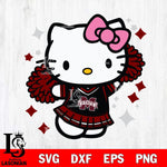 Mississippi State Bulldogs Hello Kitty Cheerleader 4 Svg Eps Dxf Png File, Digital Download, Instant Download