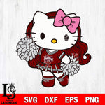 Mississippi State Bulldogs Hello Kitty Cheerleader 7 Svg Eps Dxf Png File, Digital Download, Instant Download