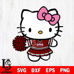 Mississippi State Bulldogs Hello Kitty Cheerleader 8 Svg Eps Dxf Png File, Digital Download, Instant Download