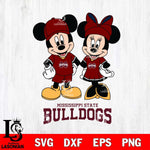 Mississippi State Bulldogs Mickey Minnie Rugby Svg Eps Dxf Png File, NCAA svg , File Cut , Digital Download , Instant Download, Cut Svg Files