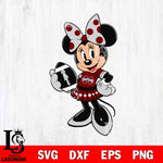 Mississippi State Bulldogs Minnie Mouse Svg Eps Dxf Png File, NCAA svg, Digital Download, Instant Download