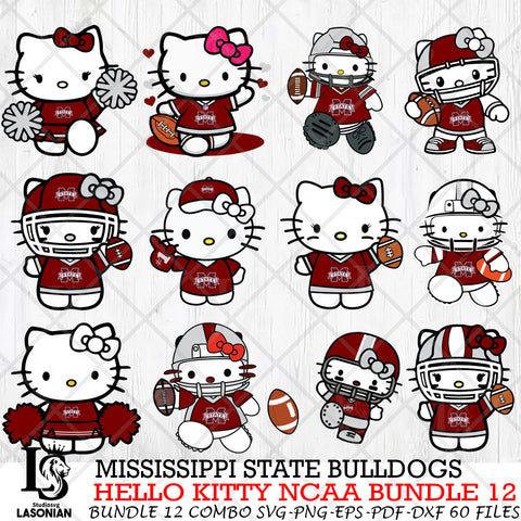 Mississippi State Bulldogs NCAA Bundle 12 Svg Eps Dxf Png File, NCAA svg, Digital Download, Instant Download