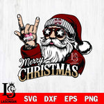 Mississippi State Bulldogs Rock Santa Claus Football Svg dxf eps png pdf file,NCAA svg,Digital Download,Cricut file