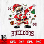 Mississippi State Bulldogs Santa Claus Football Svg dxf eps png pdf file,NCAA svg,Digital Download,Cricut file