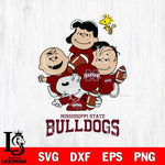 Mississippi State Bulldogs Snoopy Sport 4 Svg Eps Dxf Png File, Digital Download