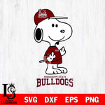 Mississippi State Bulldogs Snoopy Sport 8 Svg Eps Dxf Png File, Digital Download