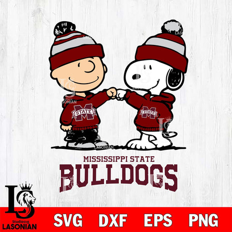 Mississippi State Bulldogs Snoopy Sport 9 Svg Eps Dxf Png File, Digital Download