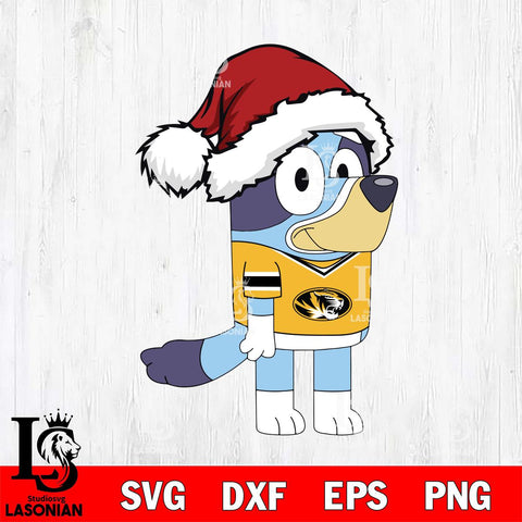 Missouri Tigers Bluey Cartoon Christmas Svg Eps Dxf Png File, Digital Download, Instant Download