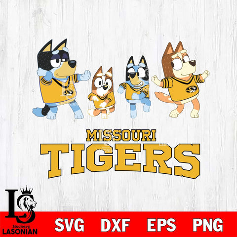 Missouri Tigers Bluey Dance Mode Squats Svg Eps Dxf Png File, Digital Download, Instant Download