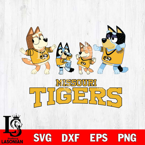 Missouri Tigers Bluey Dance Squats Svg Eps Dxf Png File, Digital Download, Instant Download