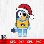 Missouri Tigers Bluey Dog Christmas Svg Eps Dxf Png File, Digital Download, Instant Download