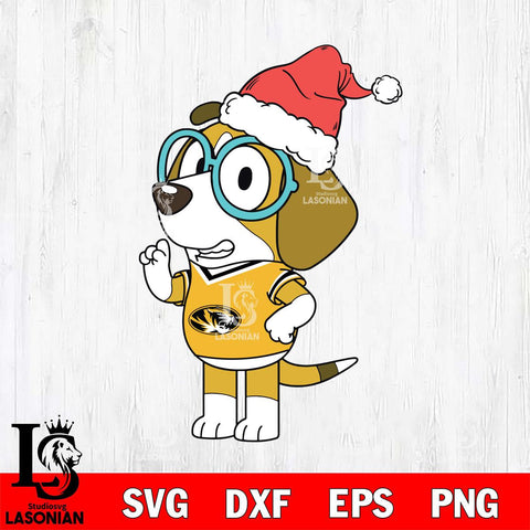 Missouri Tigers Bluey Honey Christmas Svg Eps Dxf Png File, Digital Download, Instant Download