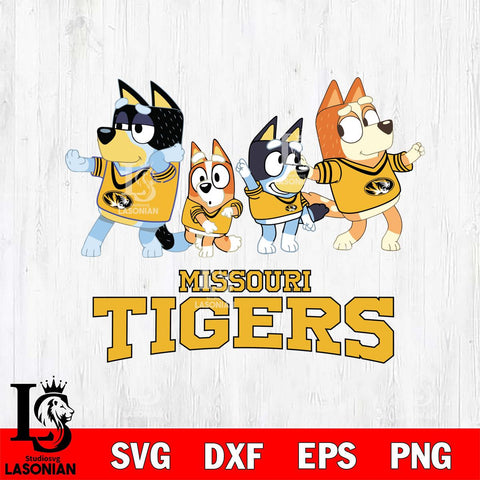 Missouri Tigers Bluey Mode Dance Squats Svg Eps Dxf Png File, Digital Download, Instant Download