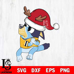 Missouri Tigers Bluey Santa Claus Christmas Svg Eps Dxf Png File, Digital Download, Instant Download