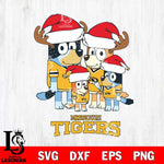 Missouri Tigers Christmas Bluey Santa Family Cut Files,Bluey Cricut,Christmas Svg , Bluey svg , Digital Download, dxf eps png pdf file