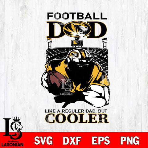 Missouri Tigers Football Dad Cooler Svg Eps Dxf Png File, Digital Download, Instant Download