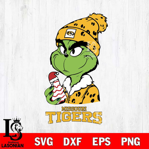 Missouri Tigers Grinch Tree Cake Svg Eps Dxf Png File, Digital Download, Instant Download