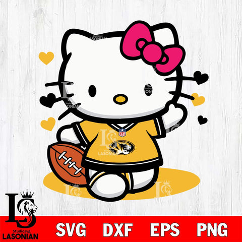 Missouri Tigers Hello Kitty sport 10 Svg Eps Dxf Png File, NCAA svg, Digital Download, Instant Download