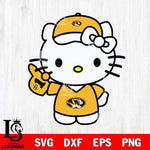 Missouri Tigers Hello Kitty sport 5 Svg Eps Dxf Png File, Digital Download, Instant Download