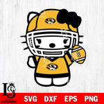 Missouri Tigers Hello Kitty sport 6 Svg Eps Dxf Png File, Digital Download, Instant Download