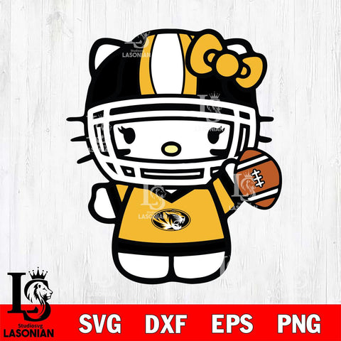 Missouri Tigers Hello Kitty sport 9 Svg Eps Dxf Png File, Digital Download, Instant Download