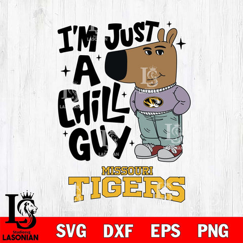 Missouri Tigers I'm Just A Chill Guy Svg Eps Dxf Png File,NCAA Svg Files,Chill Guy svg ,Digital Download ,Instant Download, Cricut File