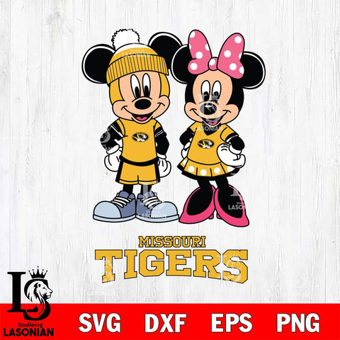 Missouri Tigers Mickey Minnie Mouse Pink Svg Eps Dxf Png File, NCAA svg , File Cut , Digital Download , Instant Download, Cut Svg Files