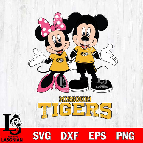 Missouri Tigers Mickey Minnie Mouse Sport Svg Eps Dxf Png File, NCAA svg , File Cut , Digital Download , Instant Download, Cut Svg Files