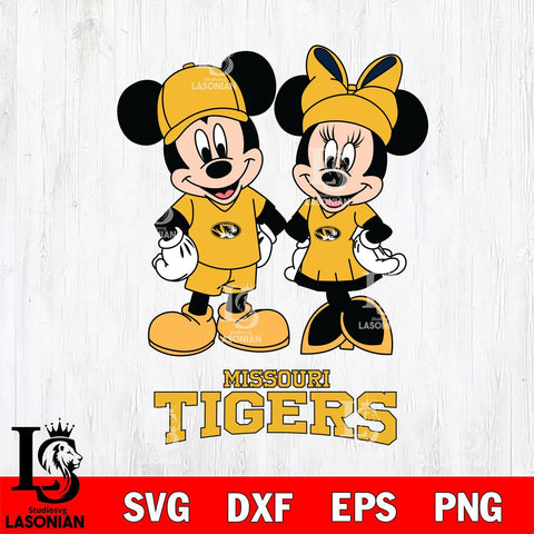 Missouri Tigers Mickey Minnie Rugby Svg Eps Dxf Png File, NCAA svg , File Cut , Digital Download , Instant Download, Cut Svg Files