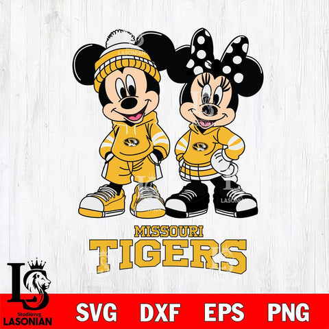 Missouri Tigers Mickey Minnie Rugby Hoodie Svg Eps Dxf Png File, NCAA svg , File Cut , Digital Download , Instant Download, Cut Svg Files