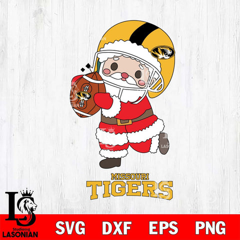 Missouri Tigers Santa Claus Cute Svg dxf eps png pdf file,NCAA svg,Digital Download,Cricut file