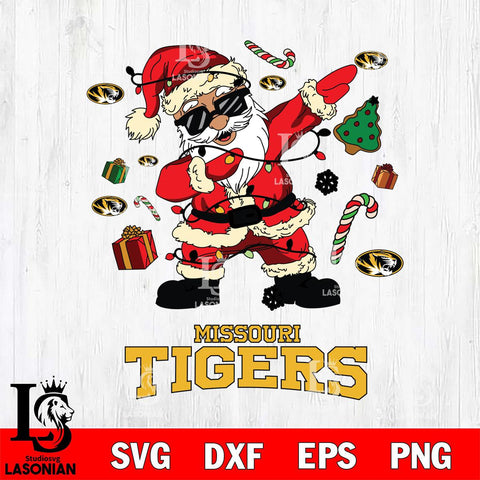 Missouri Tigers Santa Claus Football Svg dxf eps png pdf file,NCAA svg,Digital Download,Cricut file