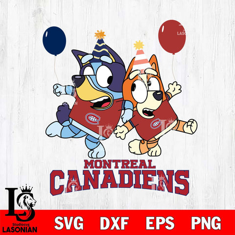 Montreal Canadiens Bluey & Bingo 11 Svg Eps Dxf Png File, NHL svg, Digital Download, Instant Download