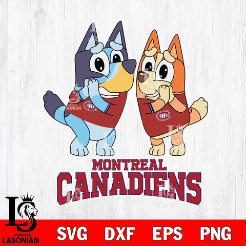 Montreal Canadiens Bluey & Bingo 15 Svg Eps Dxf Png File, NHL svg, Digital Download, Instant Download