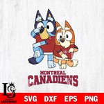 Montreal Canadiens Bluey & Bingo 18 Svg Eps Dxf Png File, NHL svg, Digital Download, Instant Download