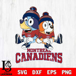 Montreal Canadiens Bluey & Bingo 8 Svg Eps Dxf Png File, NHL svg, Digital Download, Instant Download