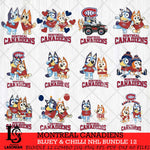 Montreal Canadiens Bluey & Bingo NHL Bundle 12 SVG Svg Eps Dxf Png File, Bundle NHL svg, Digital Download, Instant Download