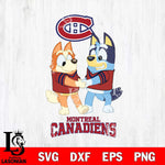 Montreal Canadiens Bluey Chilli Dance Svg Eps Dxf Png File, Digital Download, Instant Download