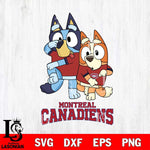 Montreal Canadiens Bluey Chilli Dance Mode Svg Eps Dxf Png File, Digital Download, Instant Download