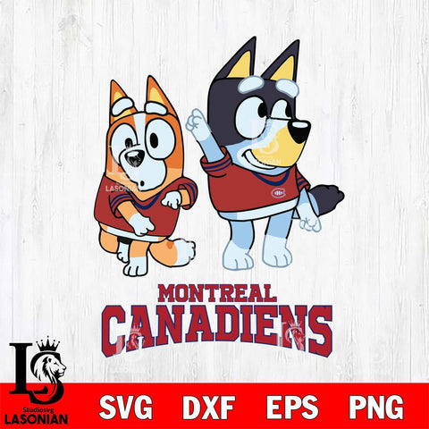 Montreal Canadiens Bluey Chilli Mode Dance Svg Eps Dxf Png File, Digital Download, Instant Download