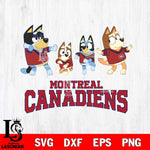 Montreal Canadiens Bluey Dance Mode Squats Svg Eps Dxf Png File, Digital Download, Instant Download